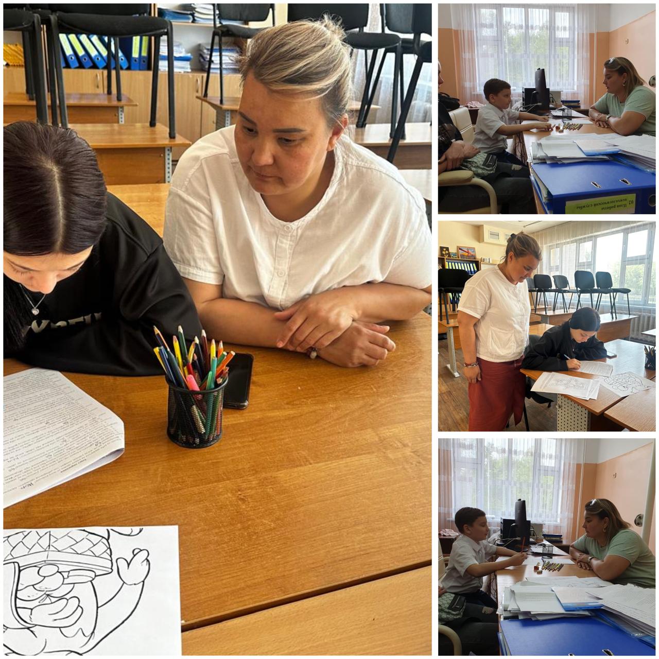 Тәуекел тобындағы балалармен әңгімелесу/ Беседа с детьми группы риска