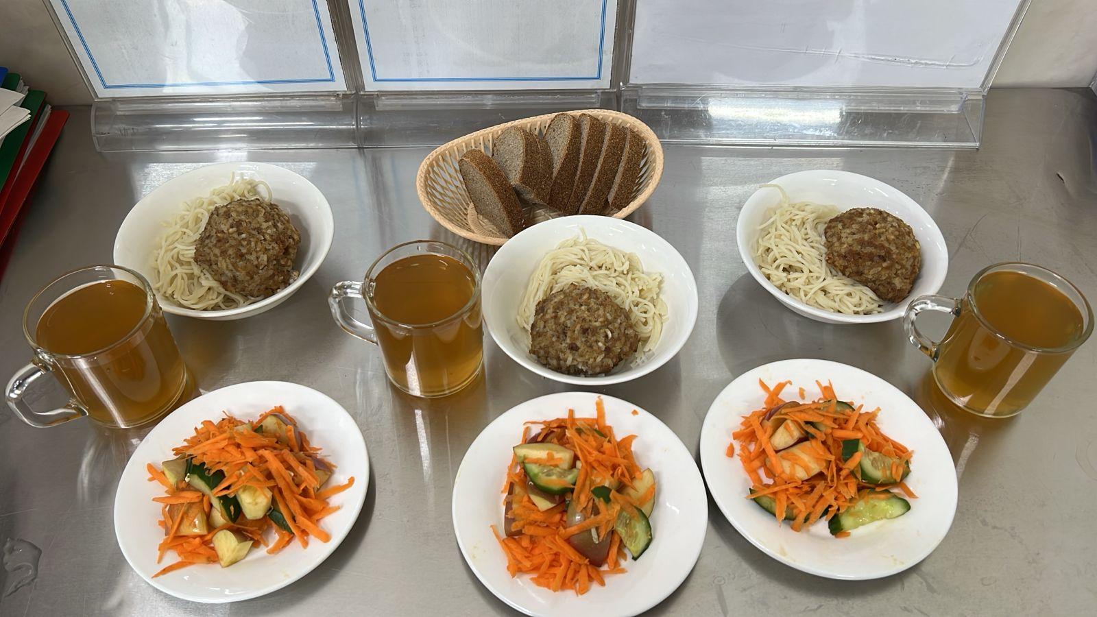 Тегін тамақтануға арналған ас мәзірі.Меню блюд для организации бесплатного питания