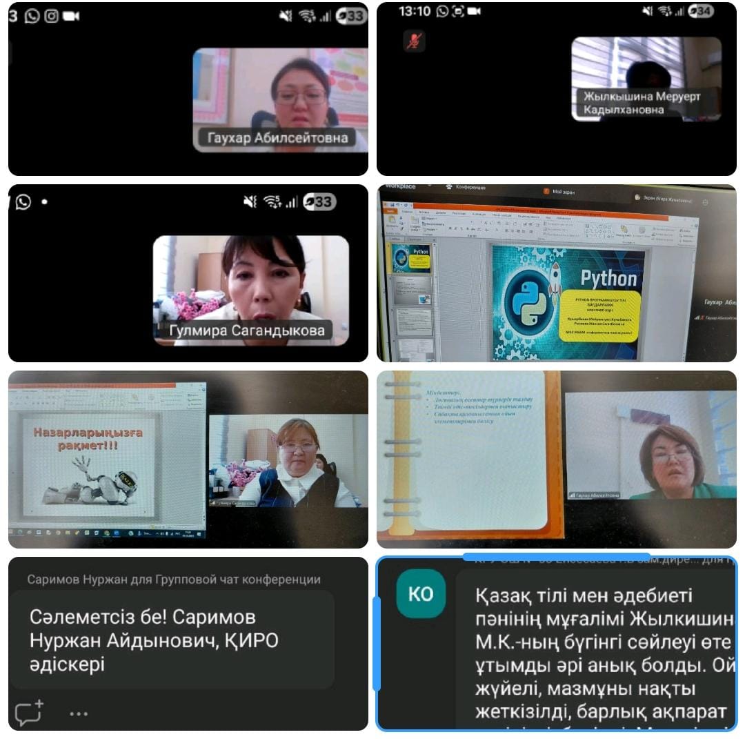 Қалалық вебинар/Городской вебинар